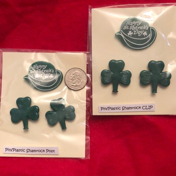 🌻 (3/$15) St Patrick’s Pin & Earring 2 Sets - Picture 2 of 4